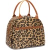 FlowFly Leopard Insulated Lunch Cooler Bag - Tote Organizer for