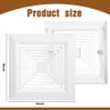 ABS Plastic Bathroom Exhaust Fan Cover with Springs, Ceiling/Wall Mounted