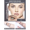 Berinist Waterproof Eyebrow Pencils for Women, 6Pcs Double-ended Grey Eye