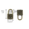 Coshar Retro Mini Padlock with Key Jewelry Box Storage Box