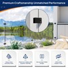 LukLoy 4 Pack Wall to Glass Clamp, F Shape Frameless