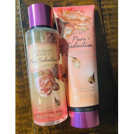 Victoria's Secret PURE SEDUCTION GOLDEN Fragrance Mist & Lotion Set
