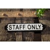 Antikas - Iron Cast Iron Staff Only No Access Door