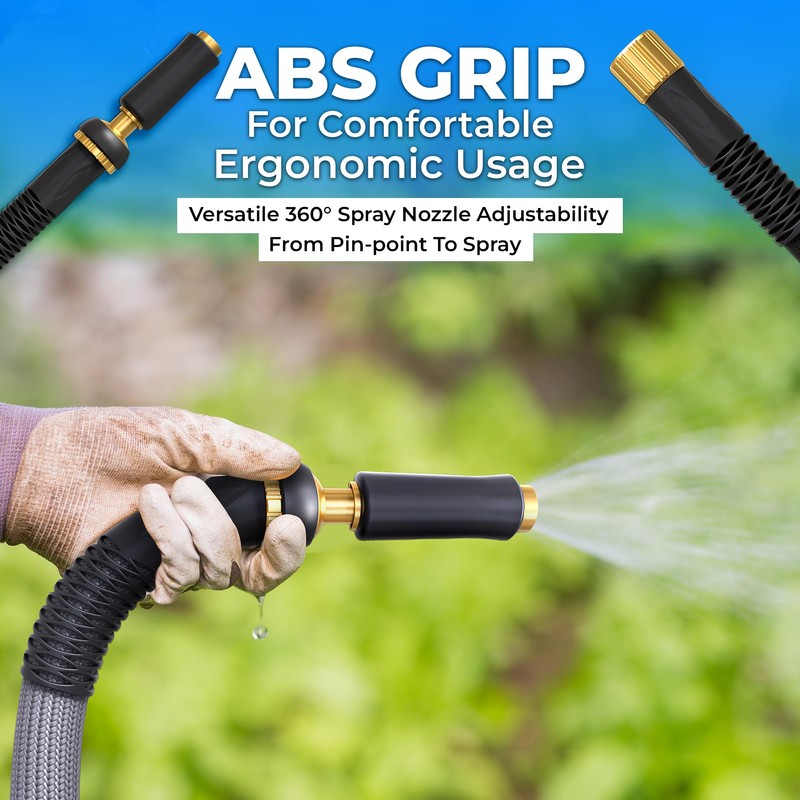 TITAN Garden Hose | Flexible, Lightweight, Kink-Free & Durable Hybrid