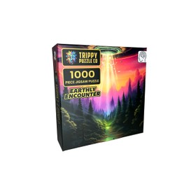 Trippy Puzzle Co - 1000 Piece Jigsaw Puzzle for Adults - Impossible Hard Difficult Challenging Puzzles for Adults - Paranormal Collection (Earthly Encounter)