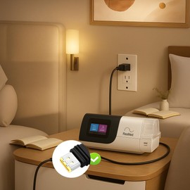 for ResMed AirSense 11 Power Cord, 65W 24V 2.71A Power Suply Replacement for ResMed 39205 E1399 / ResMed 390010 R390-7230, AirSense 11, AirCurve 11, AirMini, S11, AutoSet, 9.8FT Charger Cable