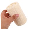 FOMIYES 8pcs Natural Loofah Sponge Pads Lightweight Exfoliating Body Scrubber
