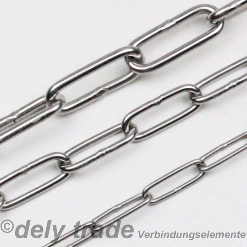 dely trade 5 Metre Chain 2 mm Long Link DIN