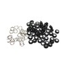 Trimming Shop 5mm Black Eyelets Grommets with Washers for Clothing,