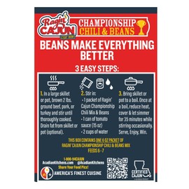 Ragin' Cajun Championship Chili With Beans MIx (Pack of 1)