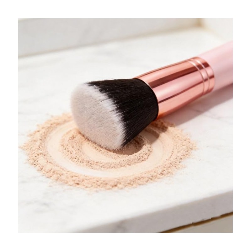2Pcs Flat Top Foundation Brush Set- Multi Brush For Contour,