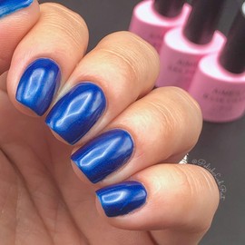 AIMEILI Semi-permanent UV LED Gel Nail Polish Colorful Gel Nail Polish for Manicure Blue Gel Polish - Midnight Swim (015) 10ml