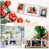 DoDuo Foldable Picture Frame 3 Pictures, Wooden Collage Photo Frame
