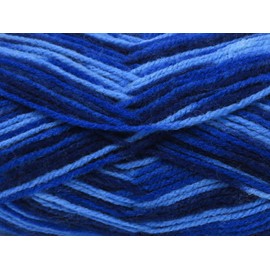 Lot of 4 x 100gr Skeins Ice Yarns Wool VARICOLOR Light (25% Wool) Yarn Blue Shades