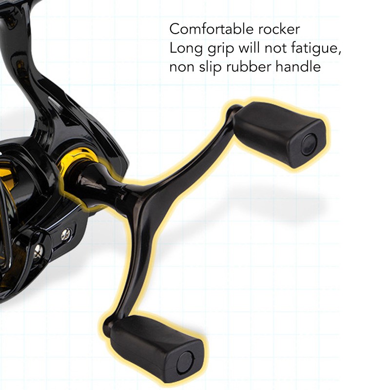 Fishing Reel Powerful Double Rocker Arm Metal Spinning Wheel for