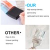 CustomyLife 4 Pcs Foam Paint Brushes, 4 Sizes Wood Handle