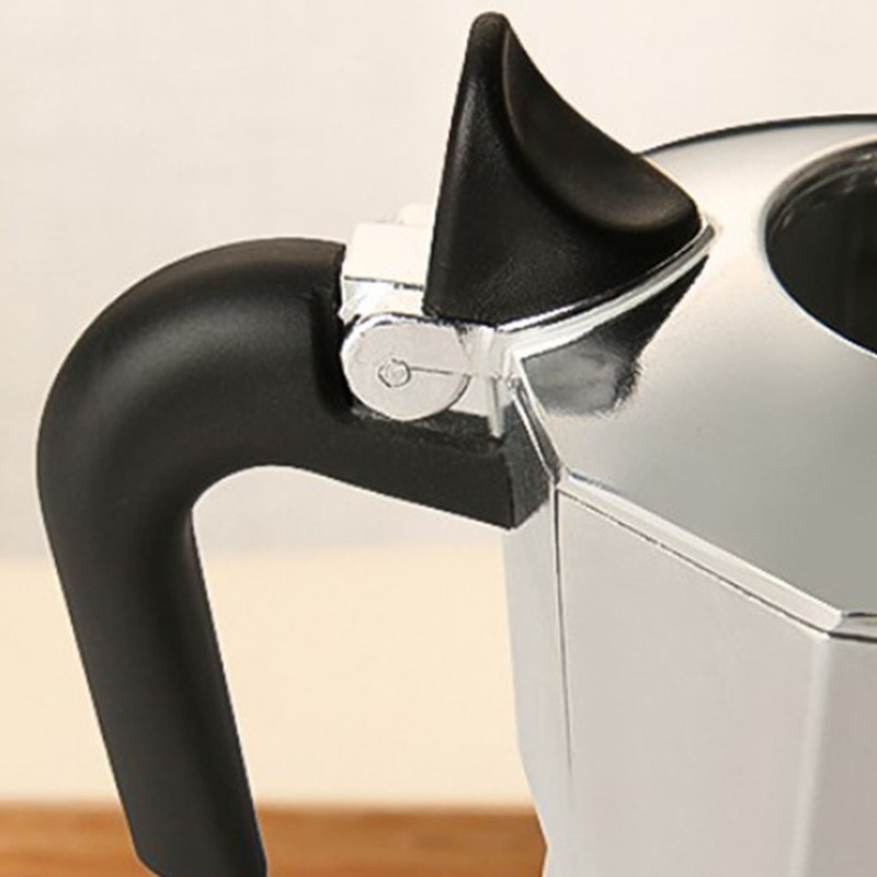 Double Valve Moka Pot Coffee Maker Pot Classic Octagonal Shape