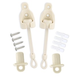 Seprochoo Coolaroo Replacement Parts,Sun Shade Parts, Roller Shade kit,Bungee kit and end Cover, for Coolaroo Outdoor Roller Shade, Roller Shade Hardware (Bungee Kit+End Cap 1 Set, Sand)