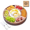 EUMUU 360° Rotating Lazy Susan Cheese & Charcuterie Board Set