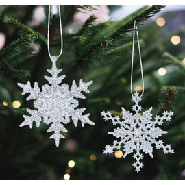 Pack of 36 Snowflake Pendants, Christmas Decoration