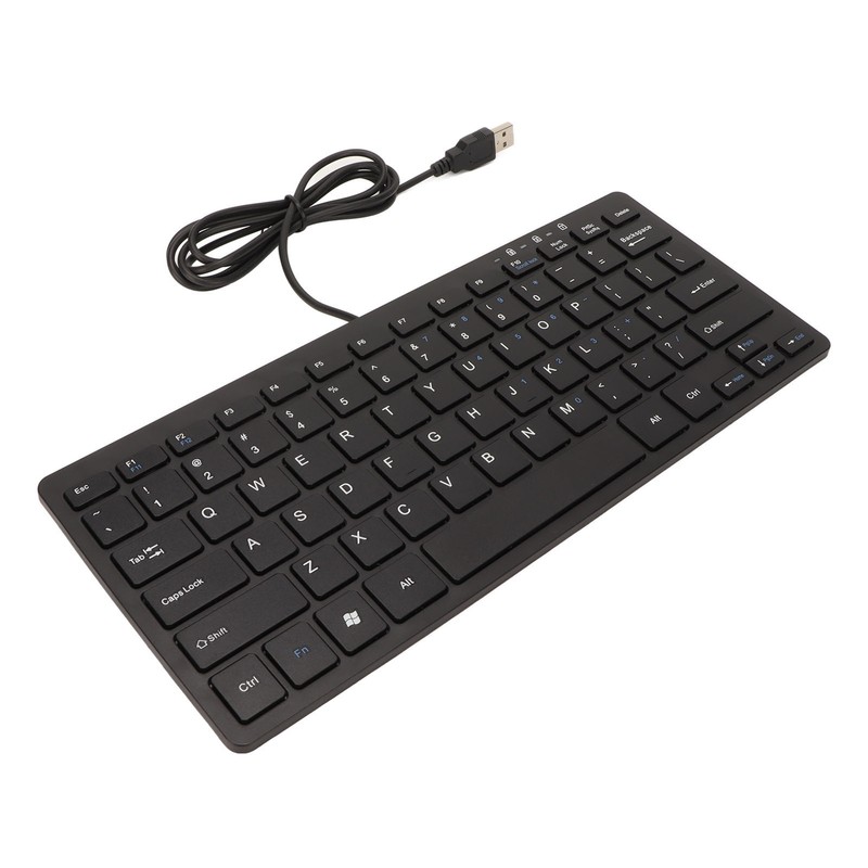 USB Wired Keyboard 78 Keys Ultra Thin Mini Portable Anti