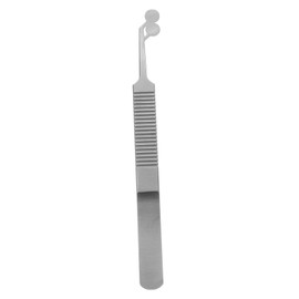 Outanaya Stainless Steel Eyelid Massage Tweezers Round Tips Meibomian Gland Forcep Non-skid Matte Surface for Comfortable Grip
