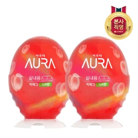 AURA Big Egg Peach 440ml x 2 / 아우라 AURA 빅에그 복숭아 440ml x 2개