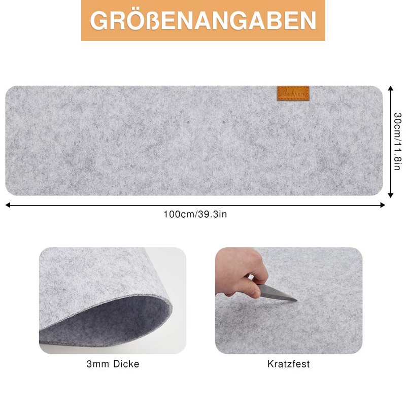 Auckpure Felt Table Runners - Washable Place Mats - 30