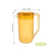 Gatuida Large Capacity Frosted Plastic Cold Water Pitcher with Lid