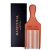 MANETURAL Beard Pick for Men 7" Handmade Afro Hair Comb