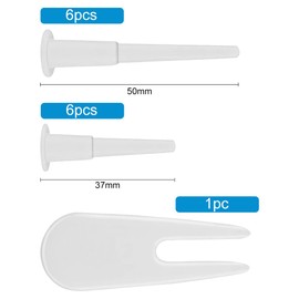 WOLMIK Pack of 12 Yoga Ball Air Plug, Yoga Ball Air Stopper, Yoga Ball Plug, Exercise Ball Plug Replacement Kit for Yoga Ball, with 1 Piece Removal Device