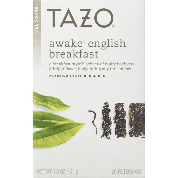 Tazo Awake English Breakfast - Juego de 20 bolsas de té (3 unidades)