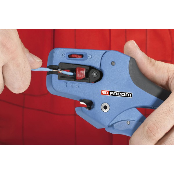 Facom 793936 Swingo Automatic Wire Stripper, 0.02mm to 10mm Stripping Capacity, AWG-32-8