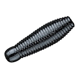 Smith LTD #020 Worm Gary Yamamoto Immoglub 1.2 inches (30 mm), Approx. 0.05 oz (1.3 g), Black (Solid)