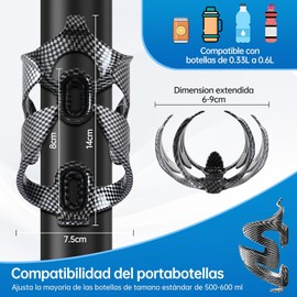 Lisapro 2PCS Porta Anforas Bicicleta, Porta Botellas para Bicicleta, con 2 Llave y 4 Tornillos, Universal Soporte para Botella de Agua, Diseño Ligero, para MTB, Carretera y Ciclismo en General