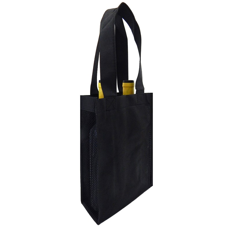 Reusable Wine Totes Mesh Side Panels, 4 pk Set (2