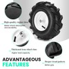 13x5.00-6" Tiller Tires and Wheels, (2-Pack 1" Axle Bore, 3-1/8"