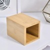 2 Pieces Rectangular Pen Holder, Wooden Pen Holder, Simple Stationery