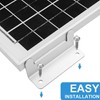 Pack of 8 Solar Panel Mount Silver Solar Panel Z