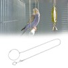 AHANDMAKER Pet Bird Parrot Anklet, Stainless Steel Bird Foot Stand
