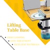 Router Lift Base, Aluminum Alloy Stainless Steel 4 Jaw Clamping,