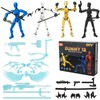 4PCS T13 Action Figure Already Assembled,Dummy 13 Action Figure, 3D