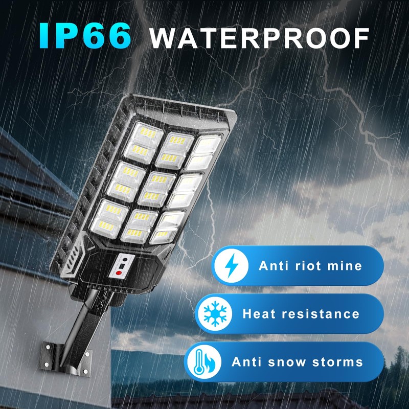 Sinpbw Solar Street Light 9000W Outdoor Light Wide Angle Motion
