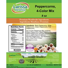 Peppercorns, 4-Color Mix (8 oz, ZIN: 526816)