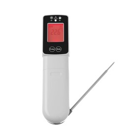 HENDI Infrared Thermometer with Probe, Temperature Meter, Measuring Range -60 °C to 350 °C, 39 x 53 x (H) 158 mm
