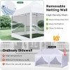 Hoteel 10x10FT Pop-Up Canopy Party Tent Gazebo w/ Mosquito Netting