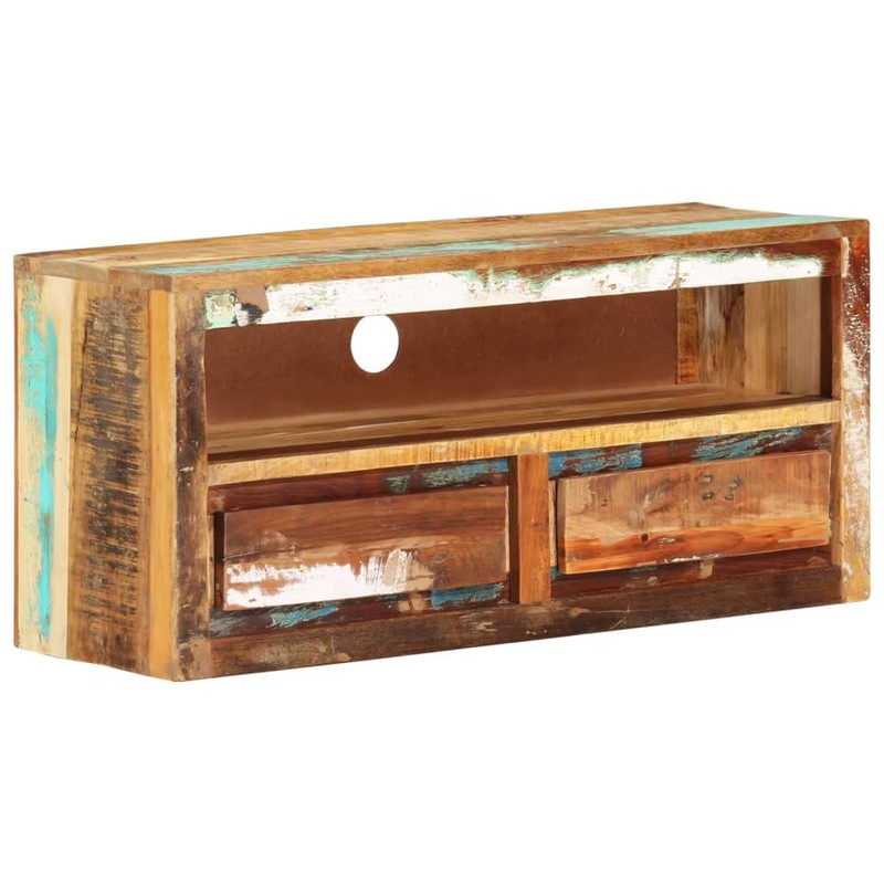 vidaXL Solid Reclaimed Wood TV Stand - Versatile Entertainment Unit