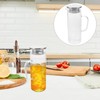 Kichvoe Water Filter Pitcher Glass Water Kettle with Lid Ergonomic