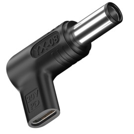 PD USB C to DC Adapter 7.4 x 5.0 mm, 100W PD USB C Female to 19.5V DC Male, Type USB C to 7.4 x 5.0 mm Adapter Made for Dell Laptop Series