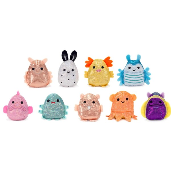 Mystery Mini Glitter Snugglies Cutie Beans Stuffed Egg Plush Toy